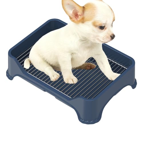 Hundetoilette für Welpen – Innentoilette für Hunde aus Edelstahl mit Netztraining, 20,28 x 6,5 x 4,92 Zoll | Tragbares Aase-Tablett mit Hundetoilette für Welpen – Innentoilette für Hunde aus Edelstahl mit Netztraining, 20,28 x 6,5 x 4,92 Zoll | Tragbares Aase-Tablett mit von Generic