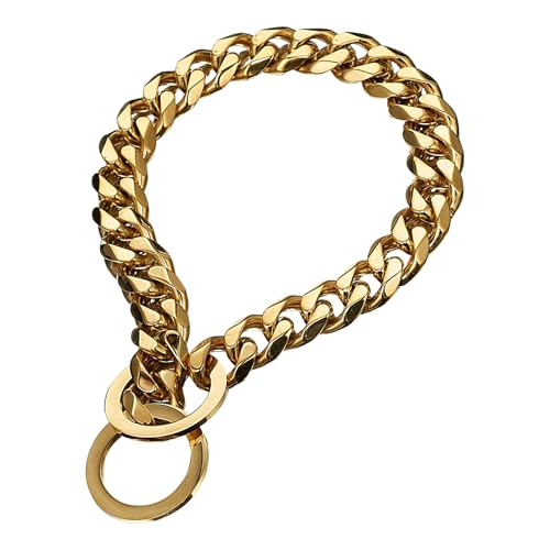 Hundetrainingshalsband, 86,4 cm, stilvolle, robuste Edelstahlkette für 76,2 cm Halsumfang zur Identifizierung von großen und kleinen Rassen, Spaziergänge von Generic