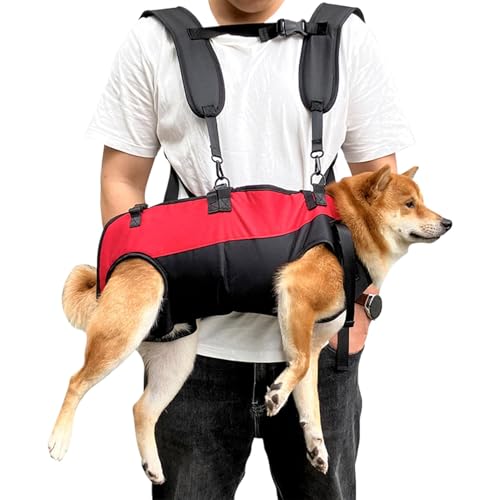 Hundetransporttasche – Ganzkörper-Hundelift mit Hüftstütze | Verstellbare Stützschlinge | Rehabilitationsgeschirr mit Hebeunterstützung von Generic