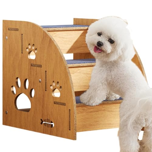 Hundetreppe - Stufen für Hunde Haustiertreppe Hunderampe - rutschfeste Stufen für Hundehütte, Katzentreppe aus , Stufen für hohe Haustierbetten Hundetreppe - Stufen für Hunde Haustiertreppe Hunderampe - rutschfeste Stufen für Hundehütte, Katzentreppe aus , Stufen für hohe Haustierbetten von Generic