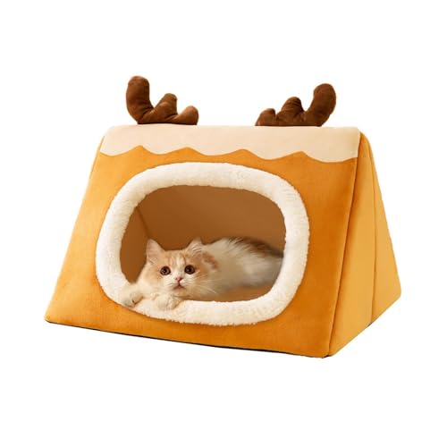 Im Hundehaus, Katzenbetthaus | Dreieckiges Katzenpflegebett,Warm House Welpenhütte, verdicktes isoliertes Hundekatzenbett für kaltes Winterwetter Im Hundehaus, Katzenbetthaus | Dreieckiges Katzenpflegebett,Warm House Welpenhütte, verdicktes isoliertes Hundekatzenbett für kaltes Winterwetter von Generic