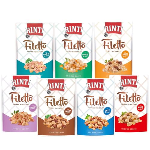 Individueller Rinti-Filetto Mix 30 x 100g (Bundle) / Nassfutter für Hunde im Frischebeutel von Generic