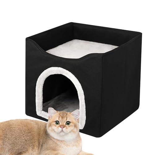 Indoor-Hundehütte,Doppellagiges Katzenhaus | Faltbares Hundeschlafhaus, dekorativer Zwinger, Unsere Hundehütte für den Innenbereich ist aus hochwertigem Material gefertigt und verfügt über eine starke von Generic