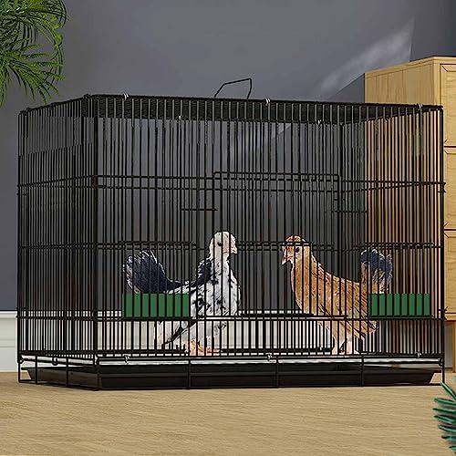 Indoor Kaninchenkäfig Faltbarer Meerschweinchen Laufstall Hühnerstall Kleintierkäfig mit ausziehbarem Tablett Schwarzes Metall Großer Hasenkäfig Indoor Kaninchenkäfig Faltbarer Meerschweinchen Laufstall Hühnerstall Kleintierkäfig mit ausziehbarem Tablett Schwarzes Metall Großer Hasenkäfig von Generic