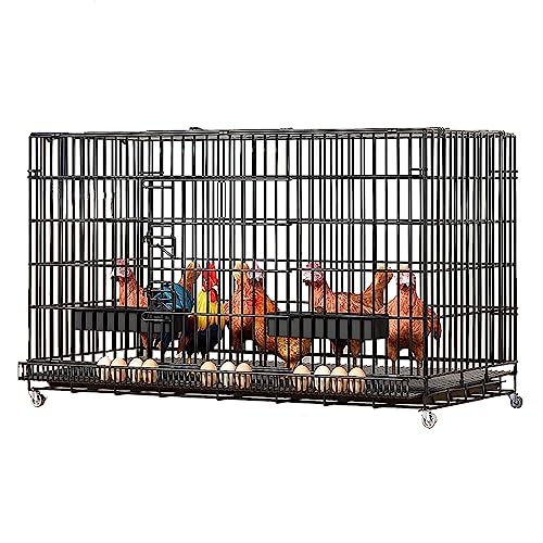 Indoor-Kaninchenkäfig Kaninchenkäfig mit ausziehbarem Tablett Meerschweinchen-Laufstall Igelkäfig Großer Hamsterkäfig Hühnerstall mit Zubehör, schwarz Indoor-Kaninchenkäfig Kaninchenkäfig mit ausziehbarem Tablett Meerschweinchen-Laufstall Igelkäfig Großer Hamsterkäfig Hühnerstall mit Zubehör, schwarz von Generic