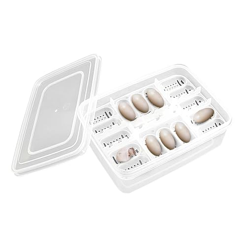 Inkubatorbox Für Reptilieneier – 16 Gitter, Transparente Inkubatorschale Für Reptilieneier, Inkubationsbox, Brutschale, Brutkasten Für Geckos, Eidechsen, Löwenmähnen von Generic
