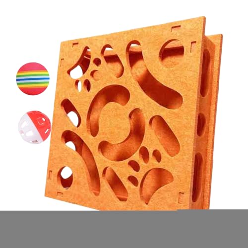 Interaktives Intelligenz -Labyrinth für Katzen - Katzen -Puzzlespielzeug | Sensorisches Stimulationsspielzeug mit Glocken und Ball | Kistenspiel für Indoor -Outdoor -Reisekätzchen Senior Langeweile Re Interaktives Intelligenz -Labyrinth für Katzen - Katzen -Puzzlespielzeug | Sensorisches Stimulationsspielzeug mit Glocken und Ball | Kistenspiel für Indoor -Outdoor -Reisekätzchen Senior Langeweile Re von Generic