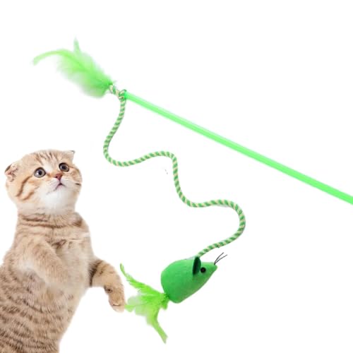 Interaktives Katzen-Teaser, Federstab, Katzenspielzeug, gefüllte Mäuse mit Federstab-Spielzeug, Spielzeug für drinnen und draußen, Spielzeug für Katzen Interaktives Katzen-Teaser, Federstab, Katzenspielzeug, gefüllte Mäuse mit Federstab-Spielzeug, Spielzeug für drinnen und draußen, Spielzeug für Katzen von Generic
