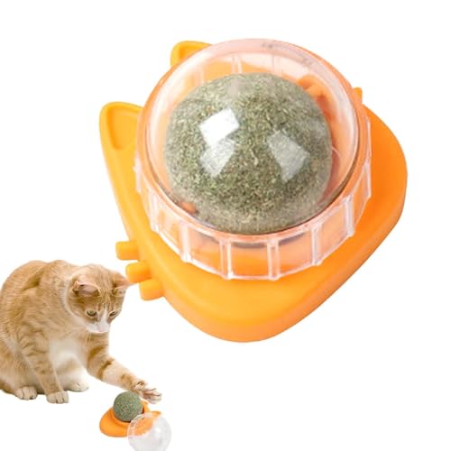 Interaktives Katzenspielzeug mit rotierendem Ball aus Katzenminze | lustiges Kauspielzeug für Katzen zum Zahnen und Reinigen | Happy Play Katzenspielzeug mit drehbarem Design | Schüssel Interaktives Katzenspielzeug mit rotierendem Ball aus Katzenminze | lustiges Kauspielzeug für Katzen zum Zahnen und Reinigen | Happy Play Katzenspielzeug mit drehbarem Design | Schüssel von Generic