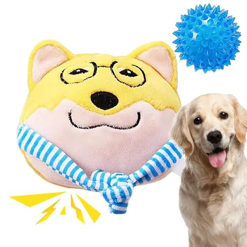 Interaktives Plüschspielzeug, Schnüffelspielzeug für Hunde, interaktives Plüschspielzeug für Hunde mit quietschendem Ball, unzerstörbares Beißspielzeug für Welpen, interaktives Spielzeug Interaktives Plüschspielzeug, Schnüffelspielzeug für Hunde, interaktives Plüschspielzeug für Hunde mit quietschendem Ball, unzerstörbares Beißspielzeug für Welpen, interaktives Spielzeug von Generic