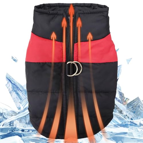 Isolierte Weste für Hunde – wasserdichte Winterjacke für Hunde, Winterweste für Hunde | dicker und warmer Mantel für Haustiere mit Zugang zur Leine Isolierte Weste für Hunde – wasserdichte Winterjacke für Hunde, Winterweste für Hunde | dicker und warmer Mantel für Haustiere mit Zugang zur Leine von Generic