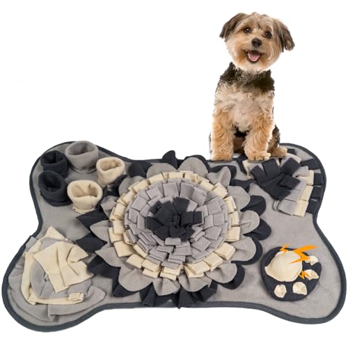 JINREY Schnüffelmatte für kleine und mittelgroße Hunde, interaktive Schnüffelmatte für Welpen, mentales Puzzle-Spielzeug für Geruchstraining und langsames Füttern, Stressabbau von Generic