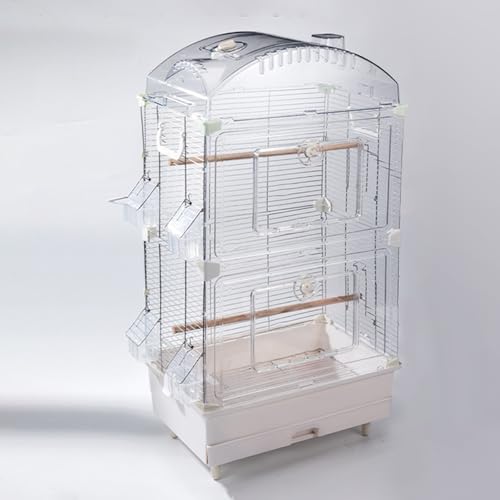Käfig Vogel, Vogelkäfig mit Ständer, 360°-Rundumsicht, Erhöhtes Fahrgestell, for Kanarienvögel, Sonnenpapageien, Grünwangenfinken(Large) von Generic