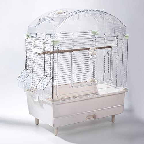Käfig Vogel, Vogelkäfig mit Ständer, 360°-Rundumsicht, Erhöhtes Fahrgestell, for Kanarienvögel, Sonnenpapageien, Grünwangenfinken(Small) von Generic