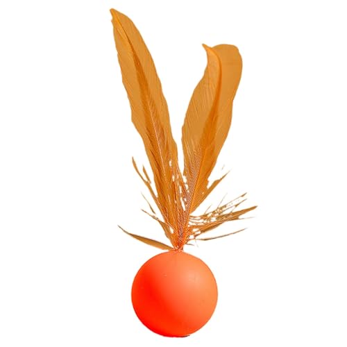 Kätzchen-Ball-Spielzeug – Ballspielzeug mit Feder | Langlebiges, flexibles kaufestes Spielzeug – widerstandsfähige Hüpfkugel für Katzen, interaktives Haustier-Aktivitätszubehör | stabiler Griff von Generic