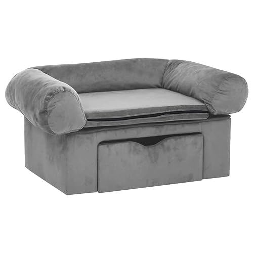Kangmusi Hundesofa mit Schublade Grau 75x50x38 cm Pl¨¹sch, kangmusi171076 Kangmusi Hundesofa mit Schublade Grau 75x50x38 cm Pl¨¹sch, kangmusi171076 von Generic