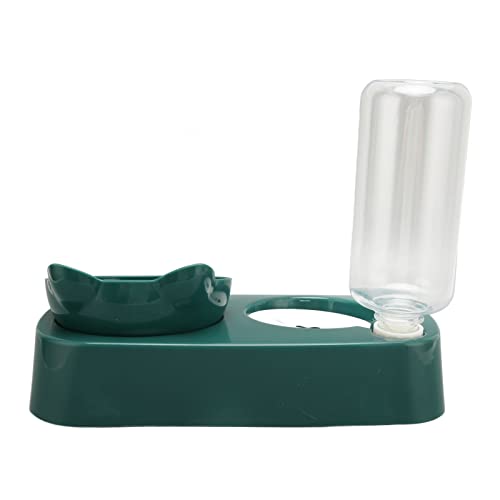 Kaninchen-Wasserspender, Automatischer Nassfutter-Katzen-Futterspender, Katzengeschirr, Wasser- und Futternapf-Set für Erhöhte Haustiere, mit Automatischer Trinkflasche, Doppelte von Generic