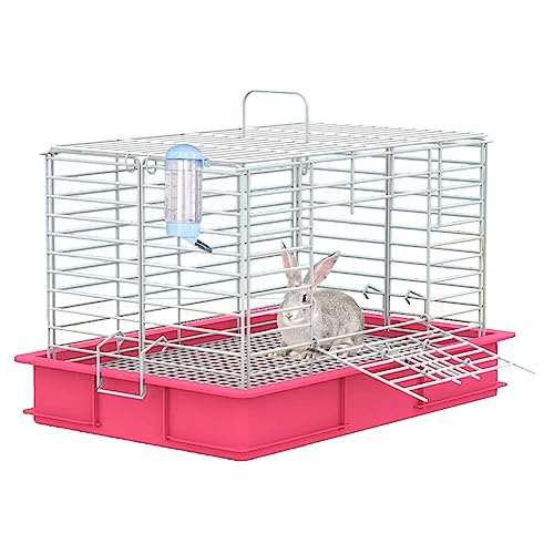 Kaninchenkäfig mit ausziehbarem Tablett Kaninchenkäfige für Kaninchen Indoor-Meerschweinchenkäfige Hühner-Entenhaus Kaninchenkäfig Kleintierkäfig von Generic