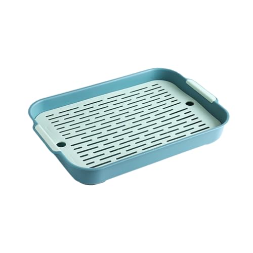 Kaninchentoilette, Schweinetoilette, Haustiertoilette, Kleintiere, Ecktoilette für Hamster, Frettchen, Igel, Häschen, abnehmbares Design Kwk383 (Green, A) von Generic