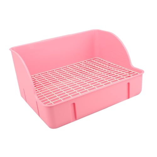Kaninchentoilette, quadratisch, Hamster, Meerschweinchen, Hase, Haustiertoilette, Kleintier-Toilette, Bettwäsche, Käfig, Töpfchen - ROSA Kaninchentoilette, quadratisch, Hamster, Meerschweinchen, Hase, Haustiertoilette, Kleintier-Toilette, Bettwäsche, Käfig, Töpfchen - ROSA von Generic