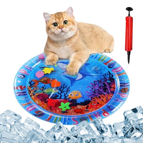 Katze Wasserspielmatte Sensorische Wasserspielmatte für Katzen Katzenspielzeug Wassersensor Spielmatte Katze Spielmatte Wassersensormatte Wasserspielmatte Rund Aufblasbar mit Angeln Innen Interaktiv Katze Wasserspielmatte Sensorische Wasserspielmatte für Katzen Katzenspielzeug Wassersensor Spielmatte Katze Spielmatte Wassersensormatte Wasserspielmatte Rund Aufblasbar mit Angeln Innen Interaktiv von Generic