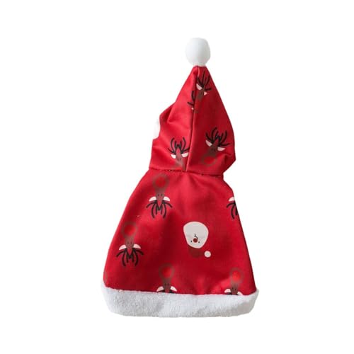 Katze Weihnachten Kleidung Rotkäppchen Mantel Haustier Kit Zehn Weihnachten Neue Jahr Mantel Kleiner Hund Urd875 (Red, M) von Generic