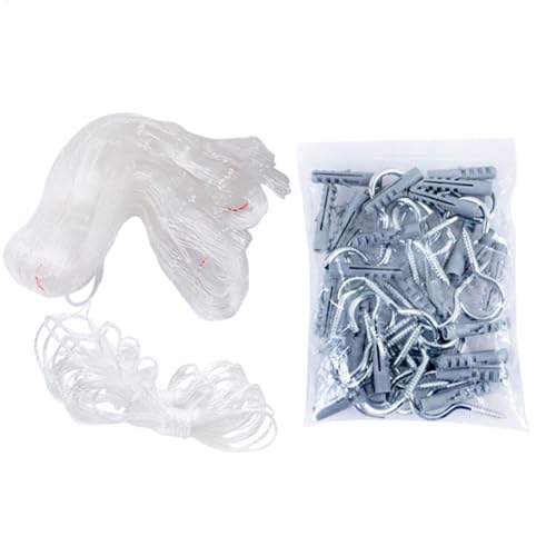 Katzen Balkonnetz - Katzensicherheitsnetz für Balkon | Anti Fall Haustier Zaunnetze | Haustier Anti-Flucht Netz | Transparentes Haustierschutznetz | Stahldraht Schutzhülle für Balkone Fenstergehäuse Katzen Balkonnetz - Katzensicherheitsnetz für Balkon | Anti Fall Haustier Zaunnetze | Haustier Anti-Flucht Netz | Transparentes Haustierschutznetz | Stahldraht Schutzhülle für Balkone Fenstergehäuse von Generic