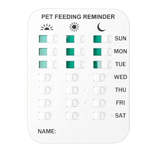 Katzen -Erinnerungsschild -Feeder -Zubehör - Hundeschild, haben Sie den PET -Magnetenaufkleber für Wohnung täglich Home Kitchen Routine Kühlschrank gefüttert von Generic