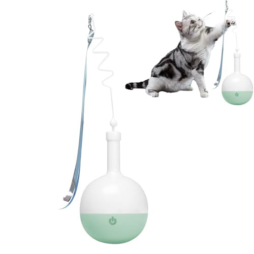 Katzen Futter Puzzle | Stimulierender Fressnapf Trainer für Katzen | Indoor Kätzchen Automatischer Ball Teaser | Für Innen und Außen zur Stimulation Training Bewegung Beschäftigung Katzen Futter Puzzle | Stimulierender Fressnapf Trainer für Katzen | Indoor Kätzchen Automatischer Ball Teaser | Für Innen und Außen zur Stimulation Training Bewegung Beschäftigung von Generic