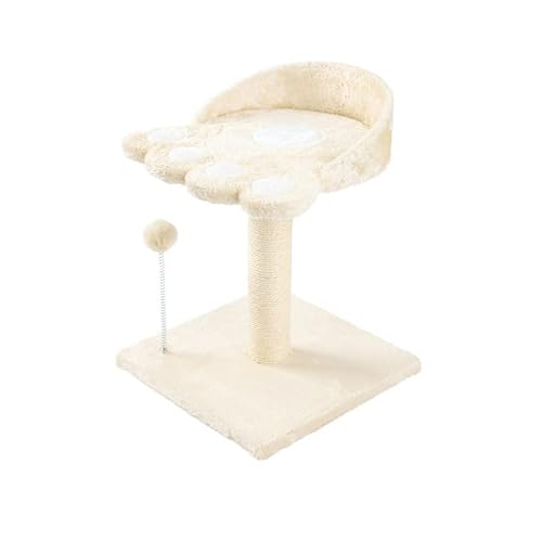 Katzen-Klettergerüst, Flanell, kleines Katzen-Klettergerüst, multifunktionale doppellagige Pfotenabdruck-Katzen-Sprungplattform mit lustigem Katzenstock, Katzentoilette, Katzenkratzbaum, Kat Katzen-Klettergerüst, Flanell, kleines Katzen-Klettergerüst, multifunktionale doppellagige Pfotenabdruck-Katzen-Sprungplattform mit lustigem Katzenstock, Katzentoilette, Katzenkratzbaum, Kat von Generic