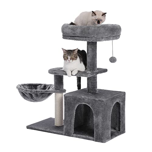 Katzen-Klettergerüst, kleines Katzenbaumhaus für Kätzchen im Innenbereich, große Barschpfosten zum Klettern, Kratzbrett, Katzen-Kletterbaum von Generic