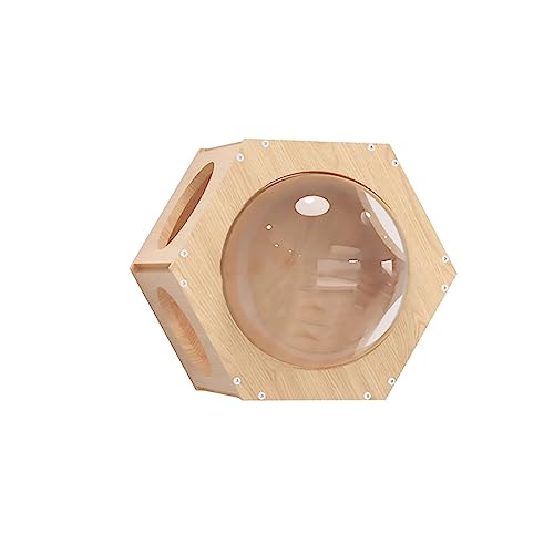 Katzen Kletterwand aus Massivem Holz, Wandmontierte Katzen Kratzmöbel, Unabhängige Kollokation von Katze Wandelement, Katzennest, Raumkapsel-Sprungplattform, Aussichtsplattform (Size : Hexagonal Ware Katzen Kletterwand aus Massivem Holz, Wandmontierte Katzen Kratzmöbel, Unabhängige Kollokation von Katze Wandelement, Katzennest, Raumkapsel-Sprungplattform, Aussichtsplattform (Size : Hexagonal Ware von Generic