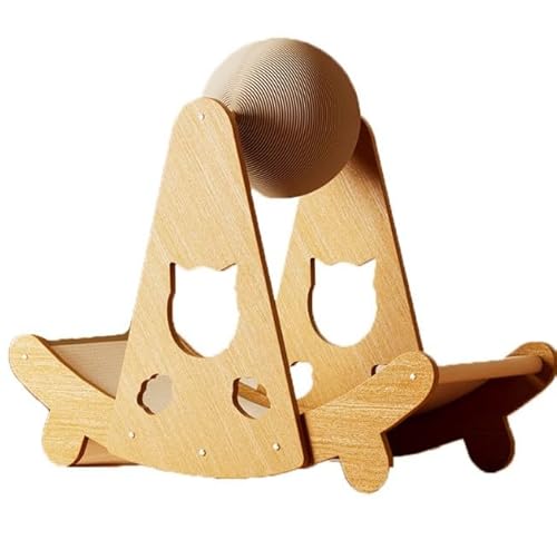 Katzen Kratzbrett, Katzenspielzeug, Cat Scratching Post, Langlebig & Kratzfest Hochverdichtetes Material, zum Schärfen der Krallen & Schutz der Möbel, Liegender Stil Kratzpappe für (Yellow, 52cm) Katzen Kratzbrett, Katzenspielzeug, Cat Scratching Post, Langlebig & Kratzfest Hochverdichtetes Material, zum Schärfen der Krallen & Schutz der Möbel, Liegender Stil Kratzpappe für (Yellow, 52cm) von Generic