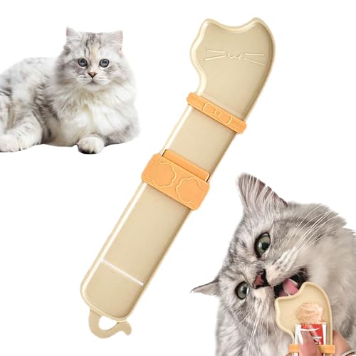 Katzen-Leckerlöffel, Katzenlöffel für Nassfutter, Hundefutterstation zum Aufhängen, Nut-Design, Aufbewahrung von Katzenfutter, Nassfutter, Löffel zum Mischen von Hundefutter Katzen-Leckerlöffel, Katzenlöffel für Nassfutter, Hundefutterstation zum Aufhängen, Nut-Design, Aufbewahrung von Katzenfutter, Nassfutter, Löffel zum Mischen von Hundefutter von Generic