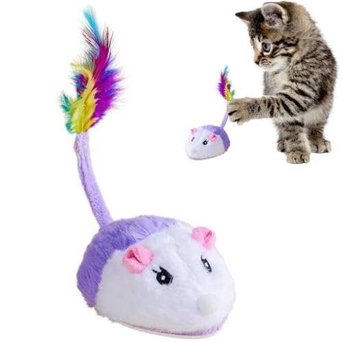Katzen-Maus-Spielzeug, Katzenspielzeug, quietschende, bewegliche Maus,Intelligenter Sound - Sicheres Katzenminze-Spielzeug, weiches Haustierspielzeug für Katzen, Kätzchen, drinnen und draußen Katzen-Maus-Spielzeug, Katzenspielzeug, quietschende, bewegliche Maus,Intelligenter Sound - Sicheres Katzenminze-Spielzeug, weiches Haustierspielzeug für Katzen, Kätzchen, drinnen und draußen von Generic
