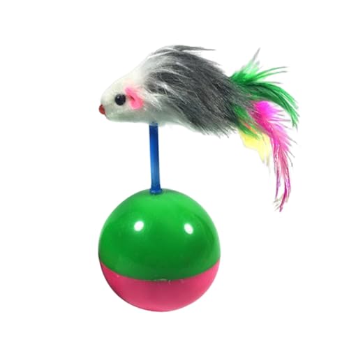Katzen-Mausball: Katzenfederspielzeug, interaktives Maus-Kätzchen-Spielzeug, interaktives Katzenspielzeug, Simulationsspielzeug mit realistischem Klang von Ratten, luxuriöses Katzenspielzeug Katzen-Mausball: Katzenfederspielzeug, interaktives Maus-Kätzchen-Spielzeug, interaktives Katzenspielzeug, Simulationsspielzeug mit realistischem Klang von Ratten, luxuriöses Katzenspielzeug von Generic