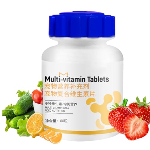 Katzen Nahrungsergänzungsmittel - 180 Stück Tabletten für die allgemeine Gesundheit Ihres Hundes | Haut- Und Fellpflege Produkte Zur Kontrolle Von Haarausfall Bei Haustieren Wie Welpen Und Kätzchen von Generic