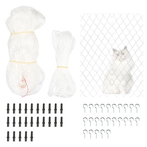 Katzen-Netzbalkon, Balkonschirm für Haustiere | Katzenschutzgitter Absturzsicherung für die Wohnung | Tierschutznetz für Balkon, Treppen, von Generic