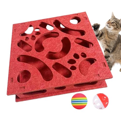 Katzen-Puzzlespielzeug – Interaktives Intelligenz-Labyrinth-Futterspender, spannendes Futterspiel | Futternapf zur geistigen derung, anregendes Spielzeug für langsames Fressen für neugierige Kätzch Katzen-Puzzlespielzeug – Interaktives Intelligenz-Labyrinth-Futterspender, spannendes Futterspiel | Futternapf zur geistigen derung, anregendes Spielzeug für langsames Fressen für neugierige Kätzch von Generic