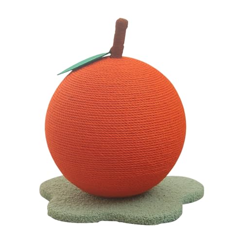 Katzen-Sisalball, Sisalball-Katzenspielzeug - Kratzspielzeug für Katzen in orangefarbener Form,Katzenballspielzeug, Katzenschleifkrallenball, Katzenspielzeug, Sisal-Kratzball, um Langeweile bei Katzen Katzen-Sisalball, Sisalball-Katzenspielzeug - Kratzspielzeug für Katzen in orangefarbener Form,Katzenballspielzeug, Katzenschleifkrallenball, Katzenspielzeug, Sisal-Kratzball, um Langeweile bei Katzen von Generic
