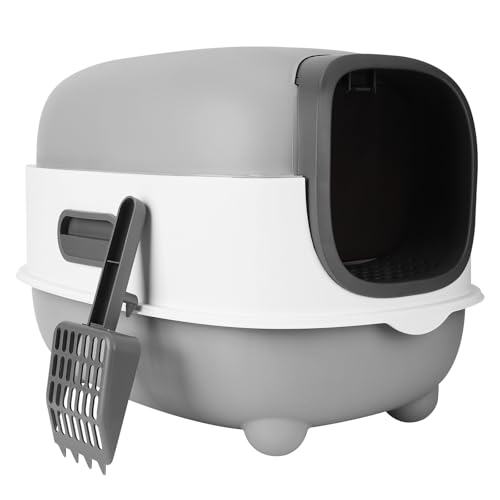 Katzen-Toilette mit Abnehmbarer Schale, Spritzschutz Geruchsbindung, einfach zu reinigen, for alle Katzenrassen geeignet von Generic