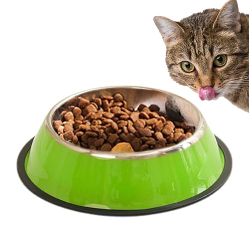 Katzen-Wasserschalen aus Edelstahl, Hundenäpfe aus Edelstahl | Wasser- und Futterschalen aus rutschfestem Edelstahl | Hundeteller für Trockenfutter und Hu Katzen-Wasserschalen aus Edelstahl, Hundenäpfe aus Edelstahl | Wasser- und Futterschalen aus rutschfestem Edelstahl | Hundeteller für Trockenfutter und Hu von Generic