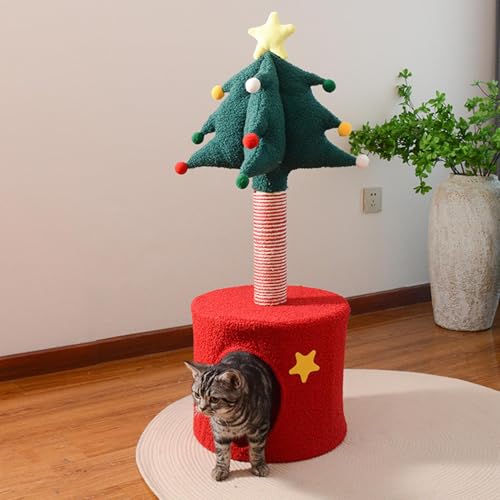 Katzen Weihnachtsbaum | Niedlicher Spielzeug für Weihnachten - Kuscheltier Für Kätzchen Haustier Deko Weihnachten Geburtstag Halloween von Generic