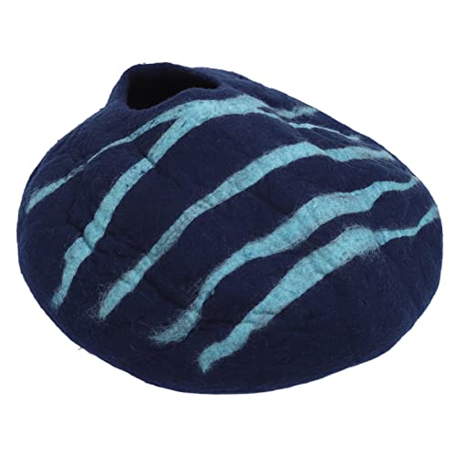 Katzen Winterschlafsack, Katzenhöhle Künstliche Wolle Katze Höhle Bett, Katzenhöhle für Innenkatzen mit Warm Bedecktem Katzentunnel Bettkatze Schlafsack für Kaltes Wetter von Generic