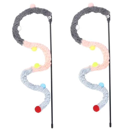 Katzenangel Katzenspielzeug Angel Katzen Angel 2pcs Plush Strip PVC Griff Katzenstab Spielzeug Mit Bell Niedlicher Katzenspielzeug Zauberstab Bunte Interaktive Katzenspielzeug FüR Innenkatze Grau Katzenangel Katzenspielzeug Angel Katzen Angel 2pcs Plush Strip PVC Griff Katzenstab Spielzeug Mit Bell Niedlicher Katzenspielzeug Zauberstab Bunte Interaktive Katzenspielzeug FüR Innenkatze Grau von Generic