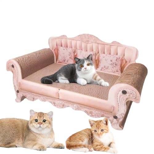 Katzenbett aus Pappe | 60x24cm Scratcher Lounge Pad | Rosafarbenes, Robustes Kratzbrett aus Pappe, kein Schmutz, Kratzbaum aus Karton für KatzenKratzbaum aus Karton für KatzenKratzbaum aus Karton für Katzenbett aus Pappe | 60x24cm Scratcher Lounge Pad | Rosafarbenes, Robustes Kratzbrett aus Pappe, kein Schmutz, Kratzbaum aus Karton für KatzenKratzbaum aus Karton für KatzenKratzbaum aus Karton für von Generic