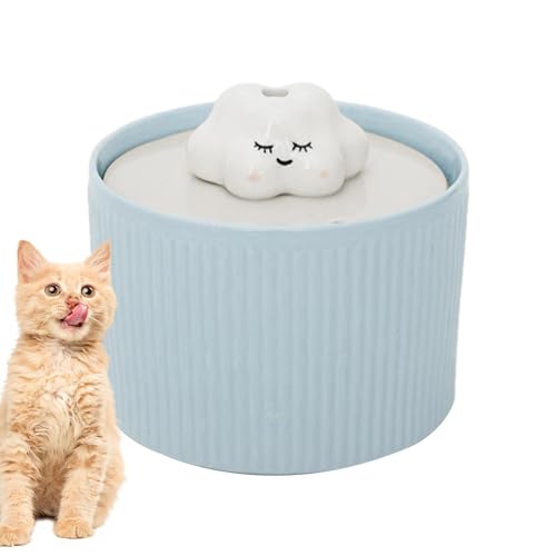 Katzenbrunnen, Keramik-Wasserbrunnen für Katzen, automatischer Wasserspender für Hunde, 1,2 l, Keramik-Wasserspender für Hunde, leiser für Haustiere, Katzenbrunnen, Keramik-Wasserbrunnen für Katzen, automatischer Wasserspender für Hunde, 1,2 l, Keramik-Wasserspender für Hunde, leiser für Haustiere, von Generic
