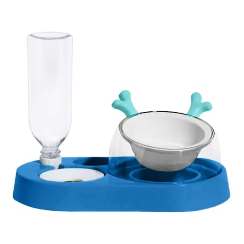 Katzenfutter- und Wassernapf-Set, Katzenfutter- und Wasserspender | Automatische Trinkflasche Katzenfutternäpfe erhöht,Tierfutternäpfe, Katzenwasserspender für Katzen und Kätzchen im Innenbereich Katzenfutter- und Wassernapf-Set, Katzenfutter- und Wasserspender | Automatische Trinkflasche Katzenfutternäpfe erhöht,Tierfutternäpfe, Katzenwasserspender für Katzen und Kätzchen im Innenbereich von Generic