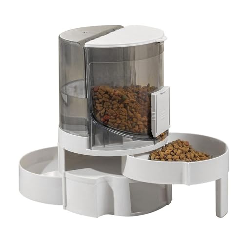 Katzenfutter- und Wasserspender, automatischer Wassernapf für Hunde - 2-in-1 automatischer Futterspender für Haustiere | Automatische Nachfüllung, automatischer Futter- und Wasserspender für Haustiere von Generic