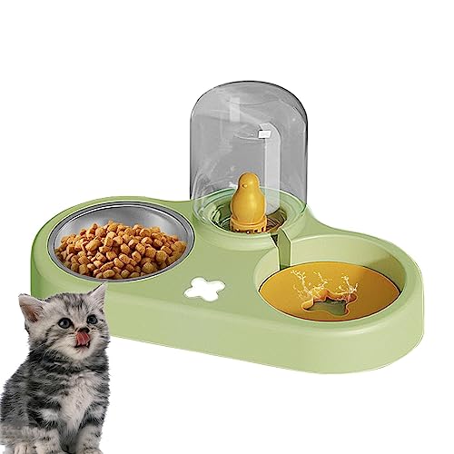Katzenfutternapf – Futter Kätzchen Automatische Nachfüllschalen – Platzsparender Katzenwassernapf für Kaninchen, Welpen und mehr von Generic